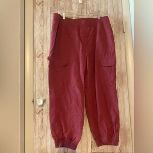 Never not hustling Cargo jogger pants size XL quick dry women's